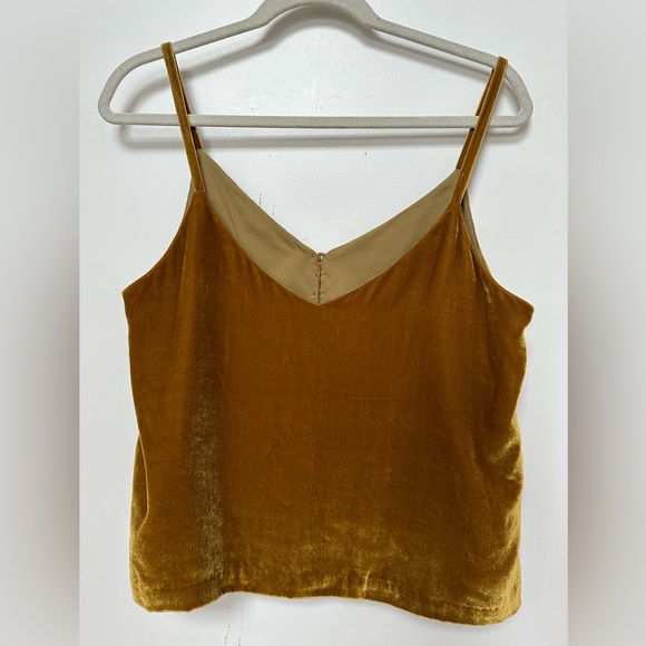 Madewell Velvet Button-Down Cami - Picture 4 of 7